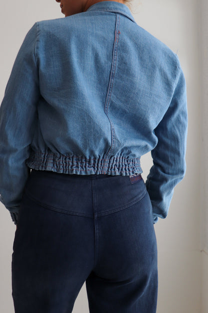 70s Colonials Crop Denim Jacket