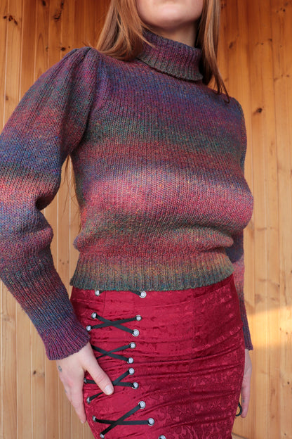 70s Purple Toned Turtleneck