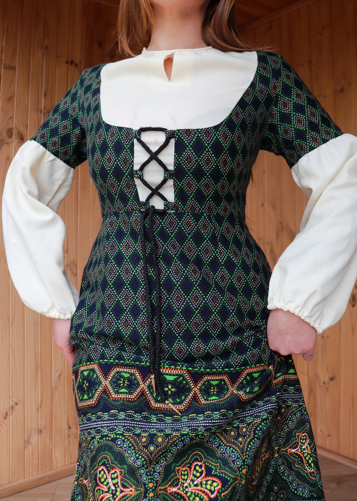 Corset Prairie Midi Dress