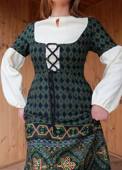 Corset Prairie Midi Dress
