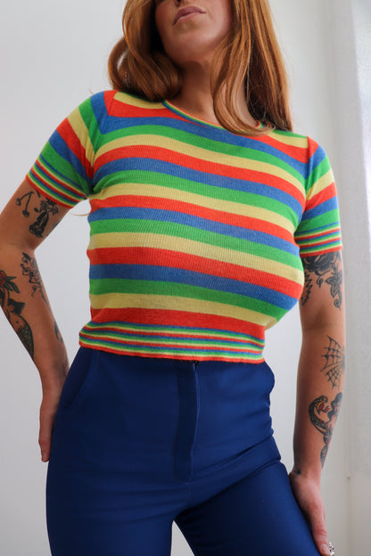 Rainbow Knit Baby Tee