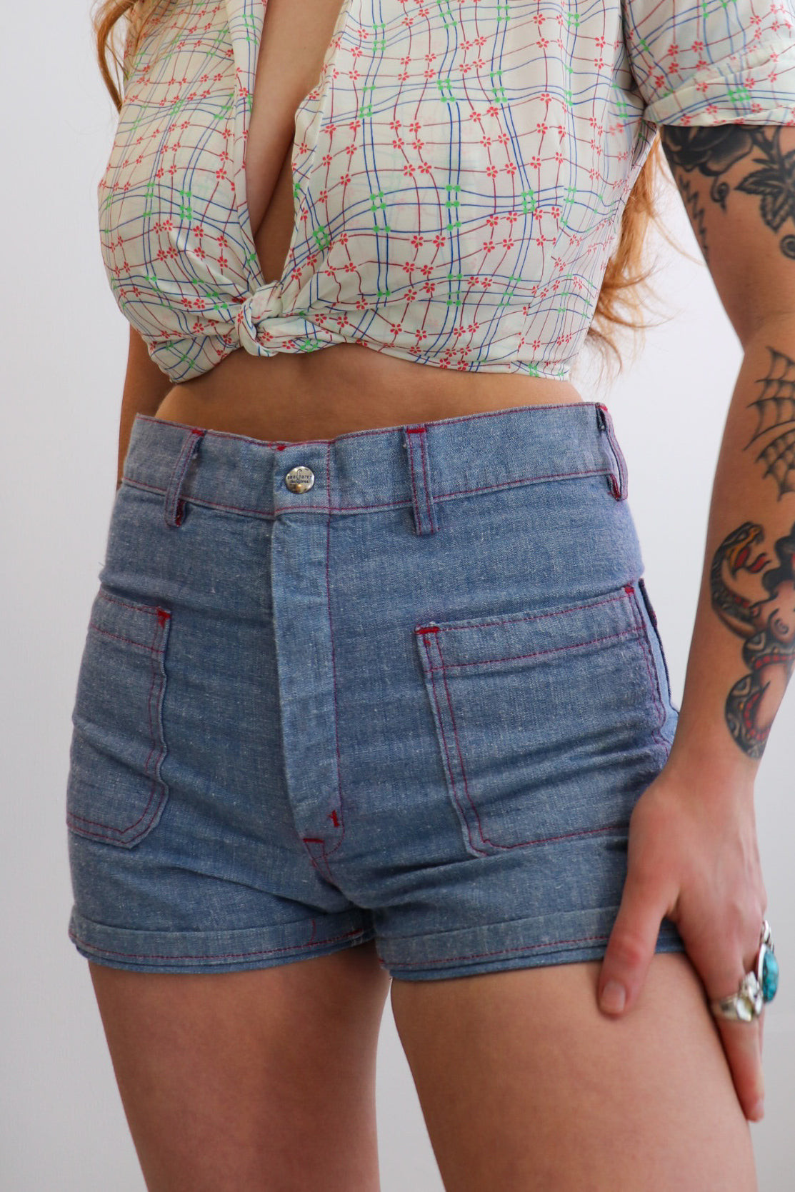 Seafarer Light Wash Denim Shorts