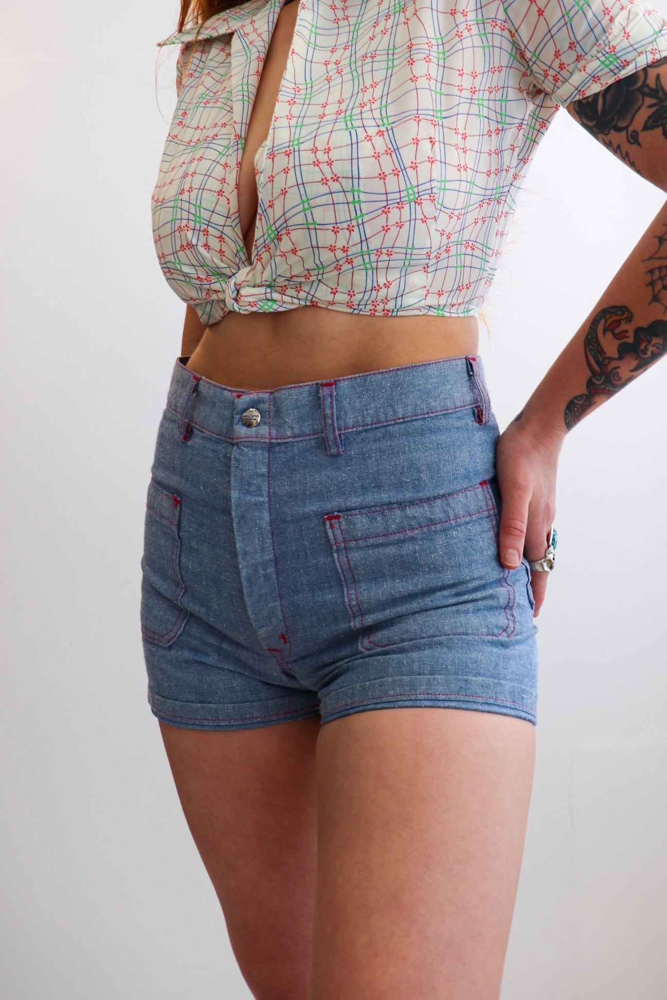 Seafarer Light Wash Denim Shorts