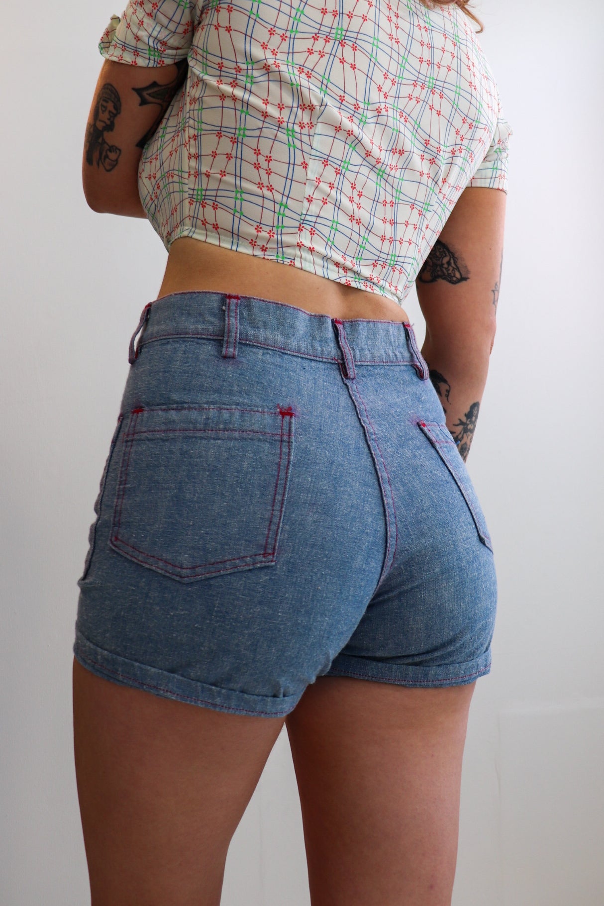 Seafarer Light Wash Denim Shorts