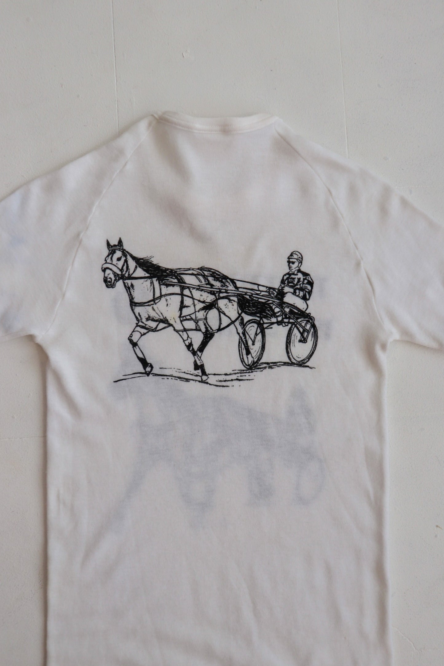 Trotting is Terrific 70s White Ringer