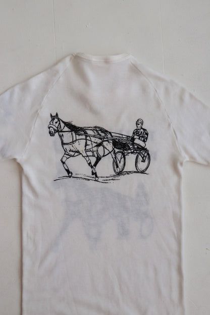 Trotting is Terrific 70s White Ringer