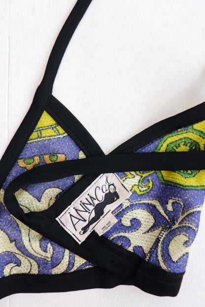 70s Paisley Halter Bra
