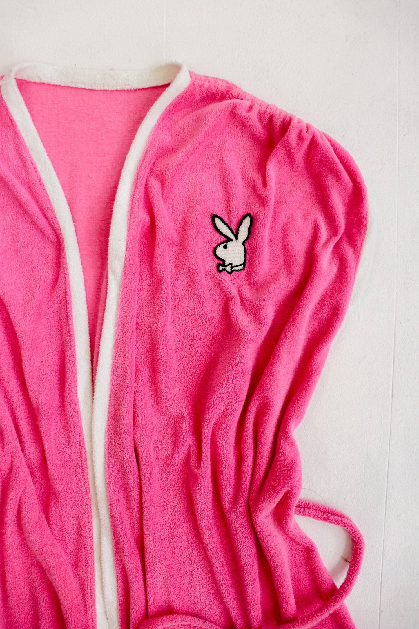 Vintage Playboy Pink Terry-Towelling Mini Robe
