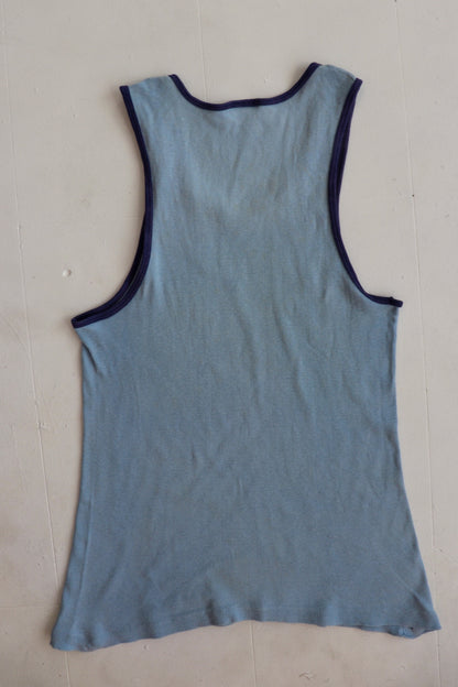 70s Surf Blue Graphic Tank