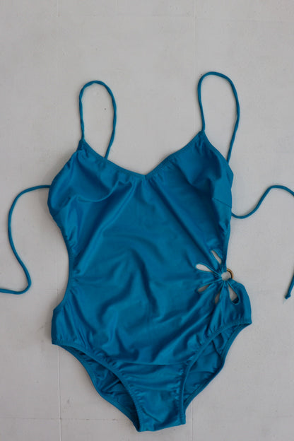 Blue One-Piece Swimsuit