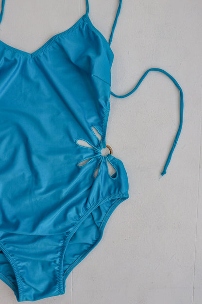 Blue One-Piece Swimsuit